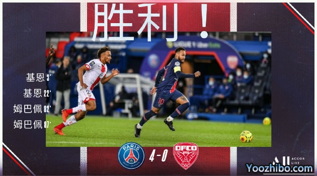 <a href=/zuqiu_zbo/psg/ target=_blank class=infotextkey>巴黎</a>圣日尔曼4-0第戎