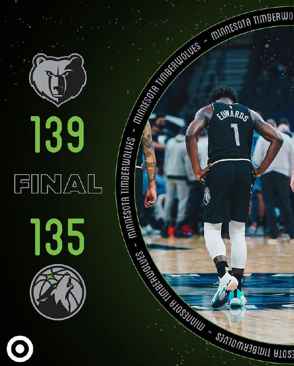 178直播讯 5月6日讯 NBA常规赛灰熊对阵森林狼